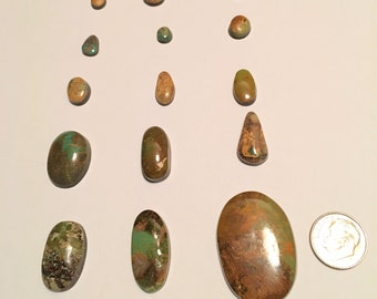 Reduced Again Natural Royston Turquoise and Royston Ribbon Turquoise.