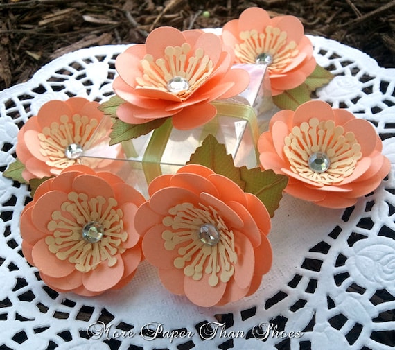 Paper Flowers Wedding Favors Embellishment Handmade