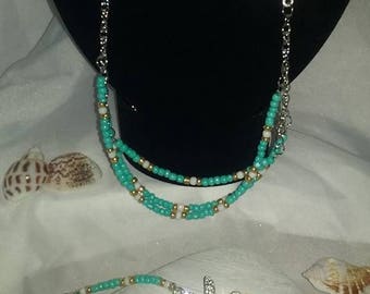 turquoise starfish set