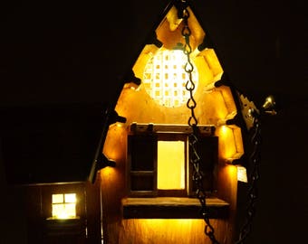 Birdhouse, Country Barn, Orange