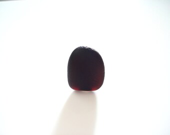 Collectors Seaglass - Deep Claret Seaglass - Dec12 - from Seaham beach, UK