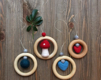 Wood And Wool Diffuser Ornament...{more choices}
