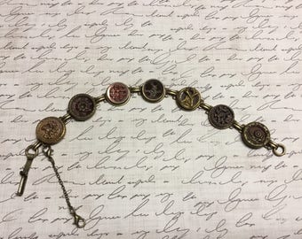 Vintage Victorian Button Bracelet
