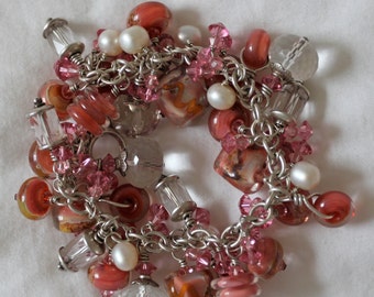 Apricot Blush Charm Bracelet