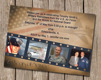 Military Retirement Invitations 8