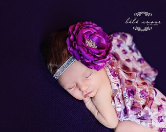 Floral newborn wrap,Newborn Wrap set,newborn wrap, stretch wrap, photo prop, Newborn Photo Prop, a Newborn stretch wrap set, purple wrap,