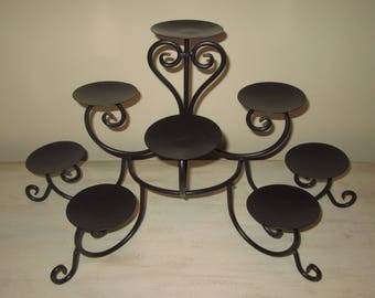 Large Metal Calendabra 8 Taper Candle Holder