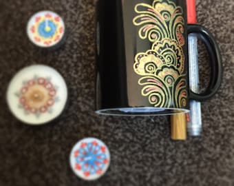 Personalised henna| mehndi inspired mug|cup tea| coffee