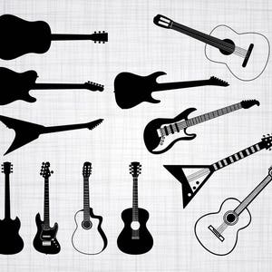 Guitar clipart | Etsy