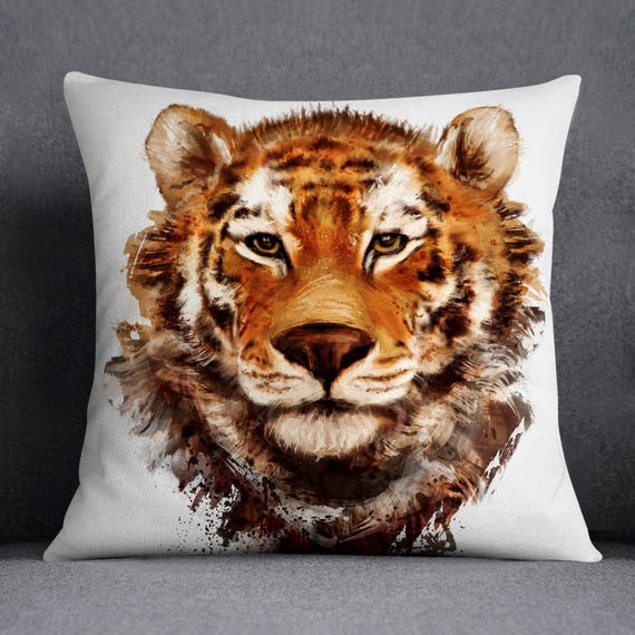 Tiger Decorative Throw Pillow Case Pillow Cover Design