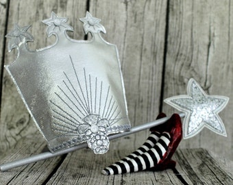 Glinda the Good Witch Wizard of Oz Crown or Wand for Children or Adults