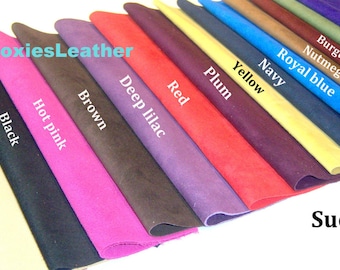 suede skins 6 x 12 - full suede skins , suede pieces , suede for jewellery , suede for earrings ,