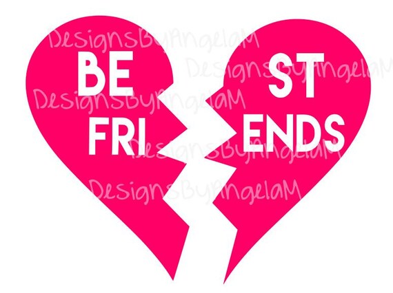 Free Free Best Friends Heart Svg Free 299 SVG PNG EPS DXF File