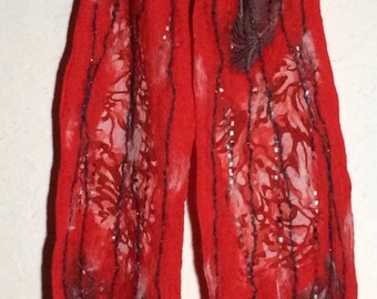 Nuno Felted Merino Wool & Silk Scarf