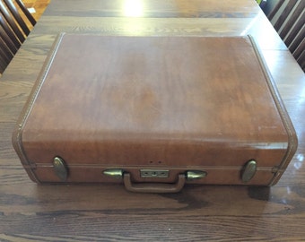 Vintage Samsonite Hard Shell Large Suitcase, 1950s