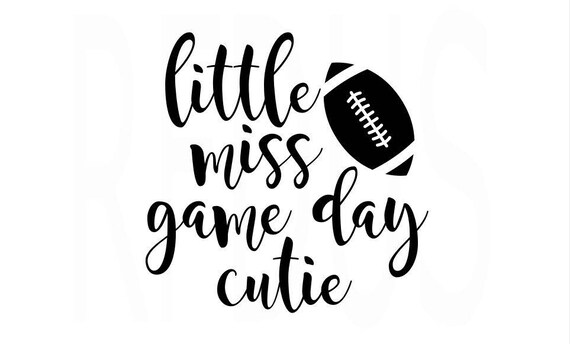 Little Miss Game Day Cutie SVG football svg cricut cut file