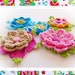 Rainbow Flowers Crochet Pattern