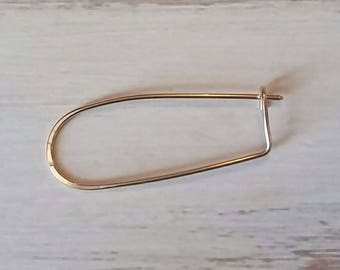 Yellow Gold Filled Stitch Holder, Knitting Accessory