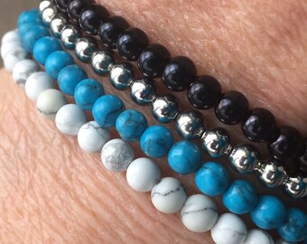 Stackable Layering Beaded Stretch Bracelets