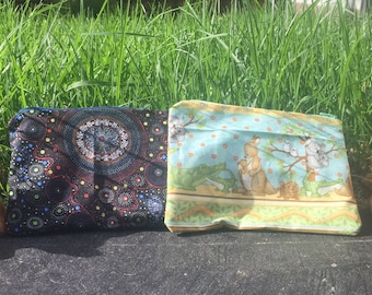 Aboriginal Art design or Australian animals zipper pouch