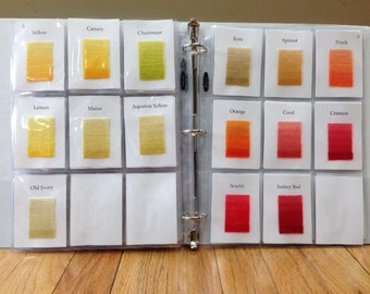 W. Cushing and Company Swatch Book. . .94 Colors 6 values!