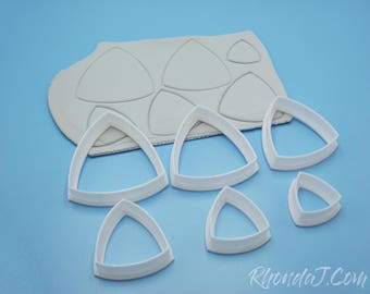 Cutter Set #1 / Triangle Polymer Clay Cutters / Clay Cutting Tools / Clay Shape Tools / Clay Cutter Set / Polymer Clay Tools