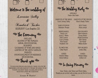 diy mason jars and flowers rustic wedding invitation template