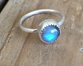 Sterling Silver Labradorite RIng