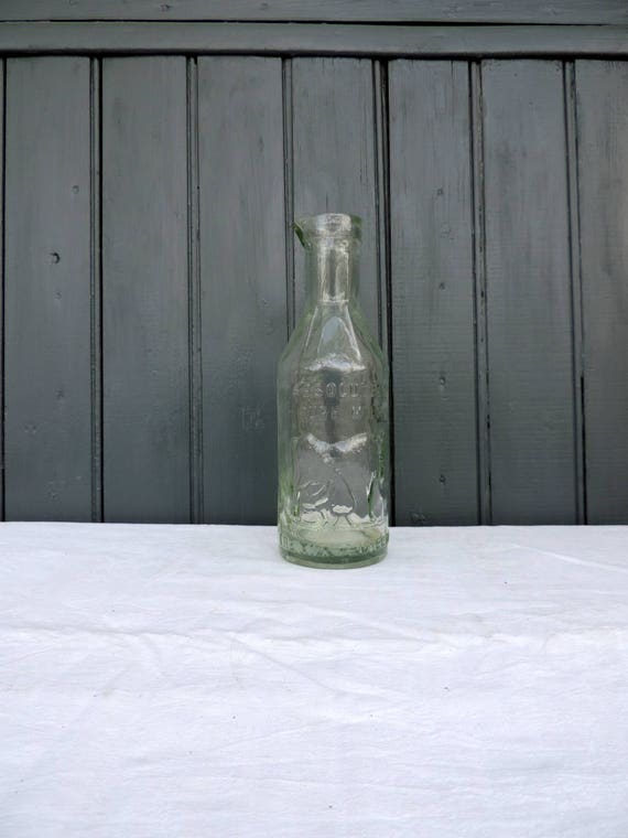 Items similar to Vintage English milk bottle, absolutely pure milk