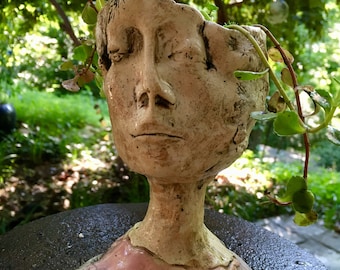 Clay Planter Head
