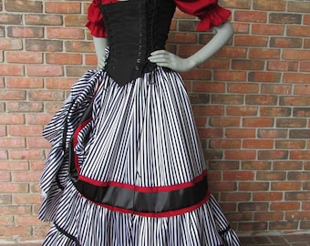 Pirate Renaissance Corset Dress Witch Wench custom Gown costume