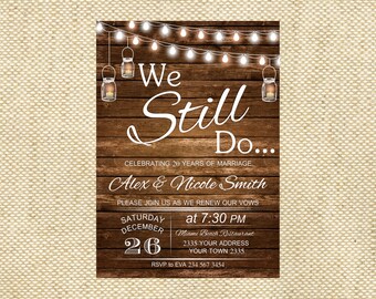 Vow Renewal Invitations Etsy 6