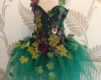 Adult Forest Fairy Corset Costume - Fairy Cosplay - Fairy Fancy Dress