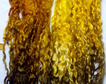 50g hand dyed Wensleydale locks