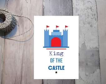 Boys Castle Print. 'King of the Castle'