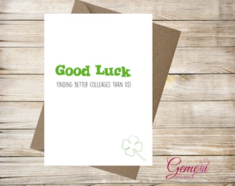 Greeting card, Good Luck, New Job