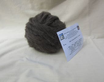 2 oz. Med Rose Grey Alpaca Roving - for Spinning, Nuno Felting or Needlefelting