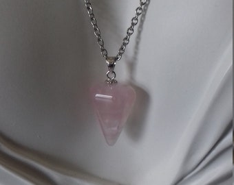 Rose Quartz Pendulum Pendant