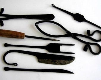 7 pc Medieval cutlery set