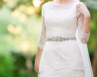 Wedding dress belt - bridal sash - rhinestone bridal belt - crystal bridal sash - bridal belt - bridal dress belt - bridal sashes and belts