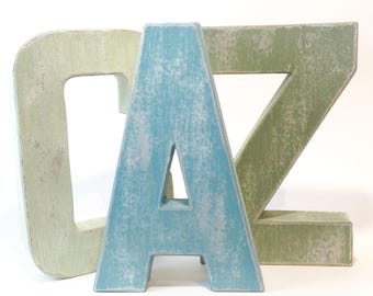 Farmhouse Letters - Light | Farmhouse, Shabby Chic, Country, Wall Decor, Antique, Rustic, Vintage, Matte, Milk Paint, Modern Farmhouse