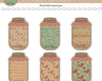 Shabby Chic Mason Jar Tags Printable Jars Floral Digital Collage Sheet Instant Download Scrapbook Embellishments Food Labels Shabby Chic Mason Jar Tags Printable Jars Floral Digital Collage Sheet Instant Download Scrapbook Embellishments Food Labels