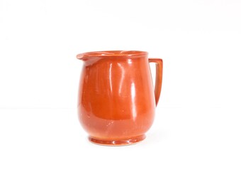 Large English Coral Pitcher