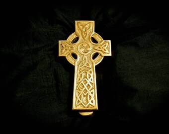 Celtic Cross Door Knocker Large Beautiful Vintage