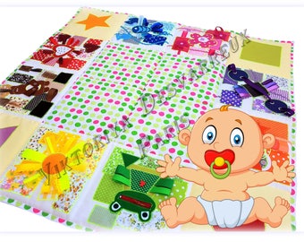 Baby play mat, Outdoors-gift, Sensory, Playmat, Baby Activity Mat, Busy Blanket ,Sensory toys, Personalized Baby gift, Outdoors play mats