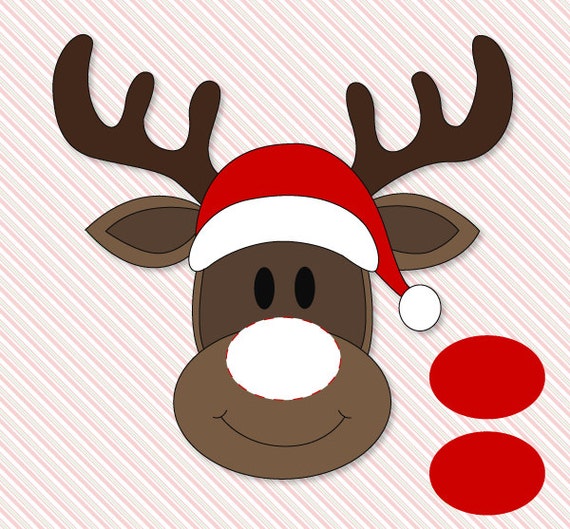 Pin The Nose On Rudolph Classroom Party Game PRINTABLE by Love