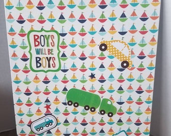 Decorative front and back clipboard (Boy)