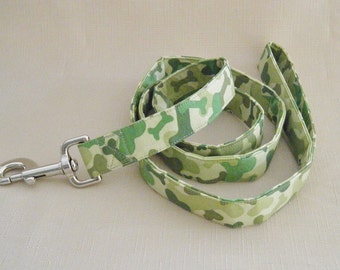 Camo Bones green - Dog Leash