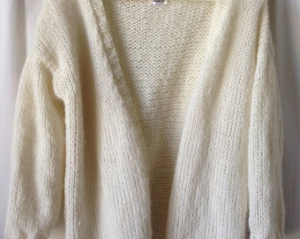 Soft natural Alpaca loose vest