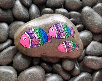 Fish Handpainted Rock